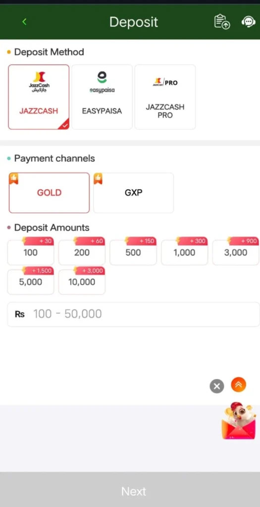 ggx77 game deposit steps
