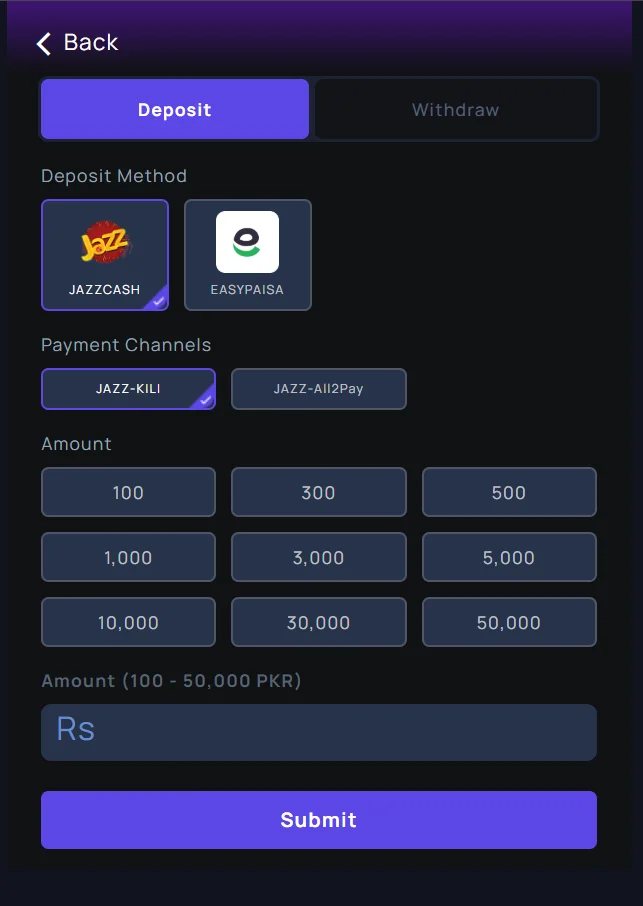 55ace deposit
