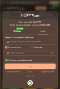 HC777 Game Download 2026 — Real Money App Review for Pakistan 8