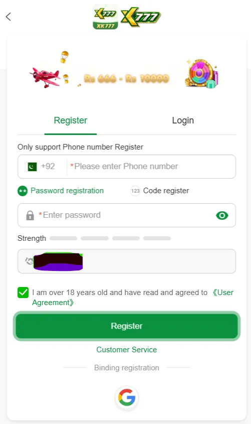 xk777 game app register