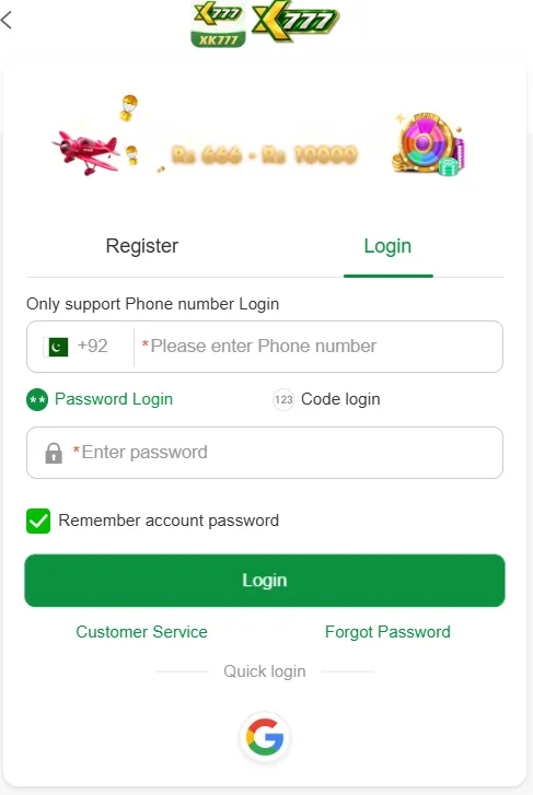 xk777 game login