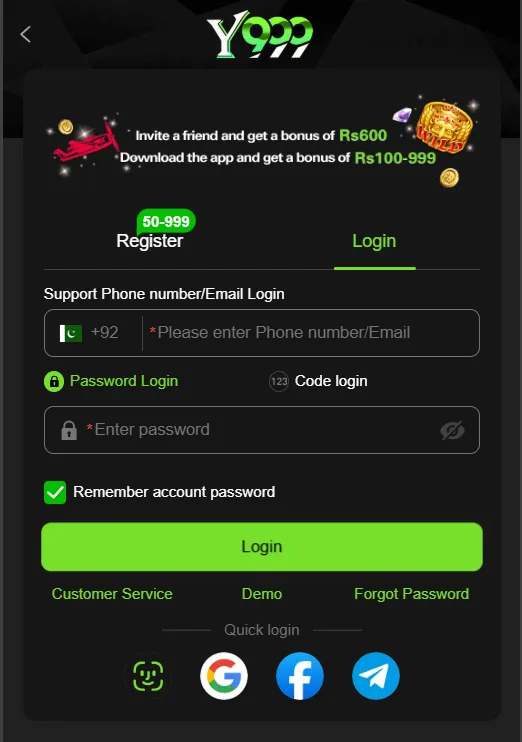 y999 login