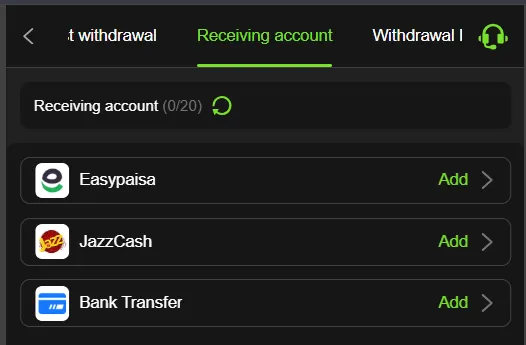 y999 withdrawal option