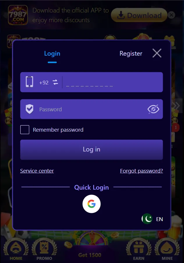 7987 game login