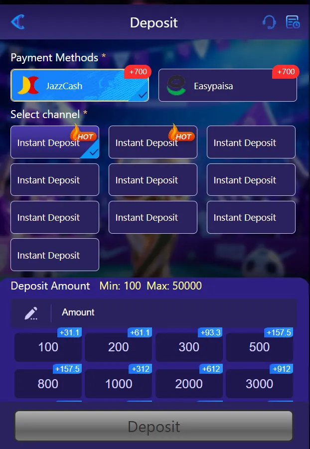 7987 game deposit