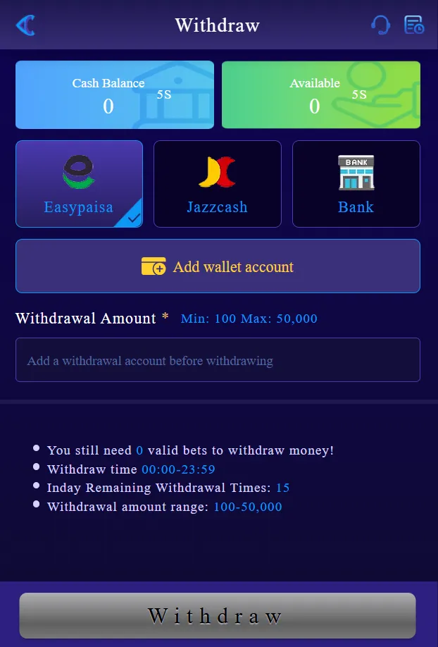 7987 game withdraw