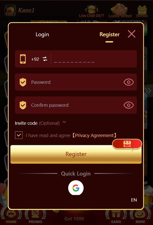 kanz1 game register