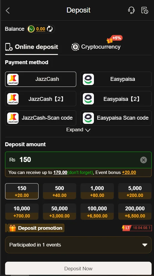 p999 game deposit